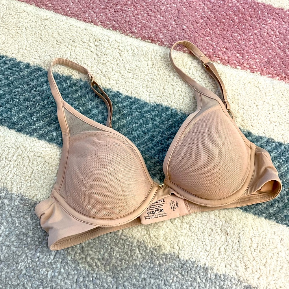 ThirdLove Nude Bra with Mesh Detail